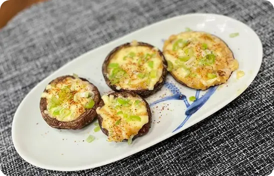 しいたけの味噌マヨネーズ焼き