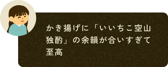 かき揚げに「いいちこ空山独酌」の余韻が合いすぎて至高