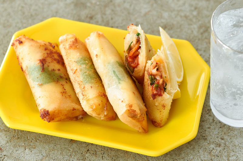 味付け不要！「ツナキムチチーズの春巻き」〈簡単！5分で焼酎おつまみ⑬〉