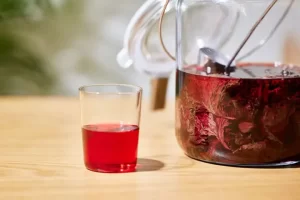 赤紫蘇酒のストレート