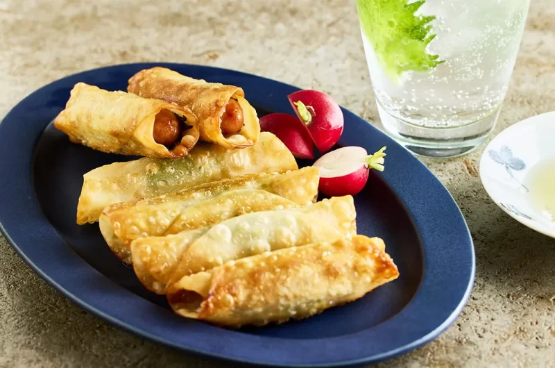 包丁なしで作れる！ 「ウインナーと青じその餃子」〈簡単！5分で焼酎おつまみ㊱〉