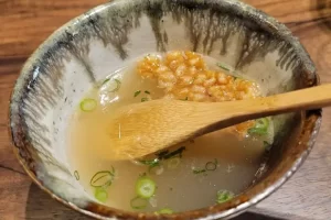 和食居酒屋で提供された出汁のお通し