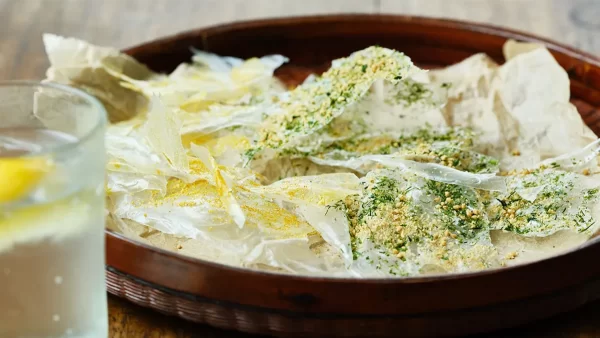 ヘルシースナックの新定番！ ぱりぱりレンチン煎餅〈簡単！5分で焼酎おつまみ㊽〉