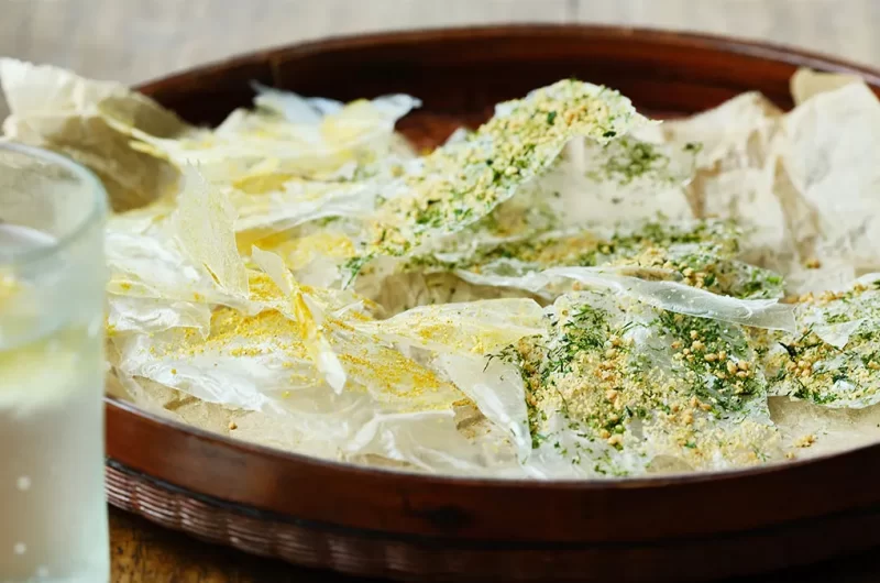 ヘルシースナックの新定番！ ぱりぱりレンチン煎餅〈簡単！5分で焼酎おつまみ㊽〉