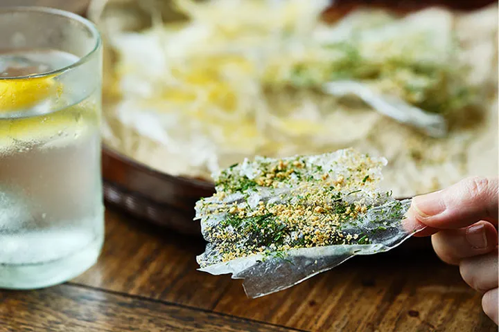ぱりぱりレンチン煎餅|材料と作り方