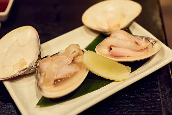 井筒屋のハマグリ焼き