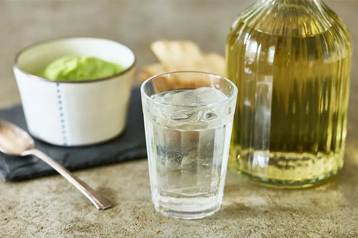 「アボカド豆腐クリーム」には「いいちこスペシャル」の炭酸割りが合う！