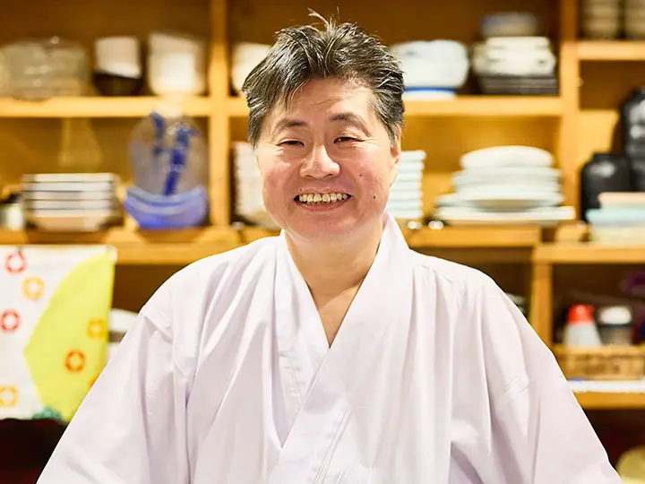 「はまぐり」の店主・越後谷さん