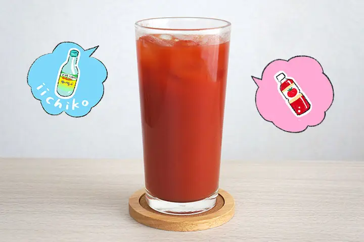 「いいちこ25度」のトマトジュース割り